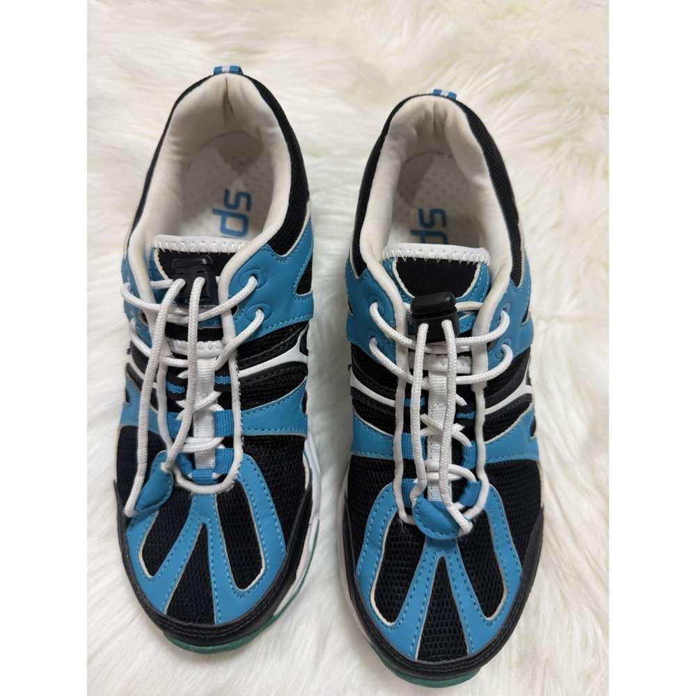 Speedo Womens Size 7 Hydro Comfort 4.0 Shoes WaterSneakers Blue/Teal Black White